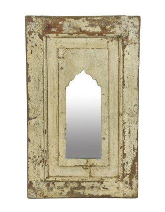 Zrkadlo v ráme z teakového dreva, 39x3x63cm
