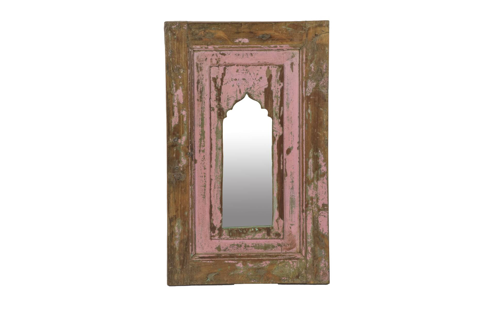 Zrkadlo v ráme z teakového dreva, 38x3x63cm