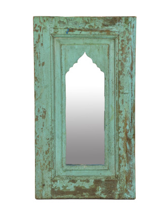 Zrkadlo v ráme z teakového dreva, 38x3x66cm