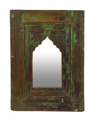 Zrkadlo v ráme z teakového dreva, 35x3x47cm