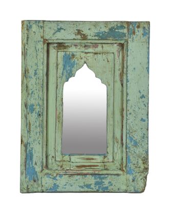 Zrkadlo v ráme z teakového dreva, 35x3x48cm
