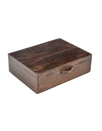 Starožitná truhlička z teakového dreva, 35x27x12cm