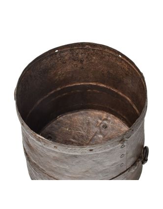 Starožitná kovová nádoba, 21x21x23cm