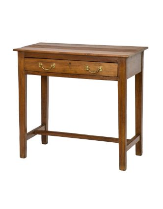 Psací stolek z antik teakového dřeva, 81x44x76cm