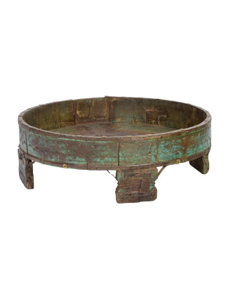 Kulatý stolek z teakového dřeva, 69x69x23cm