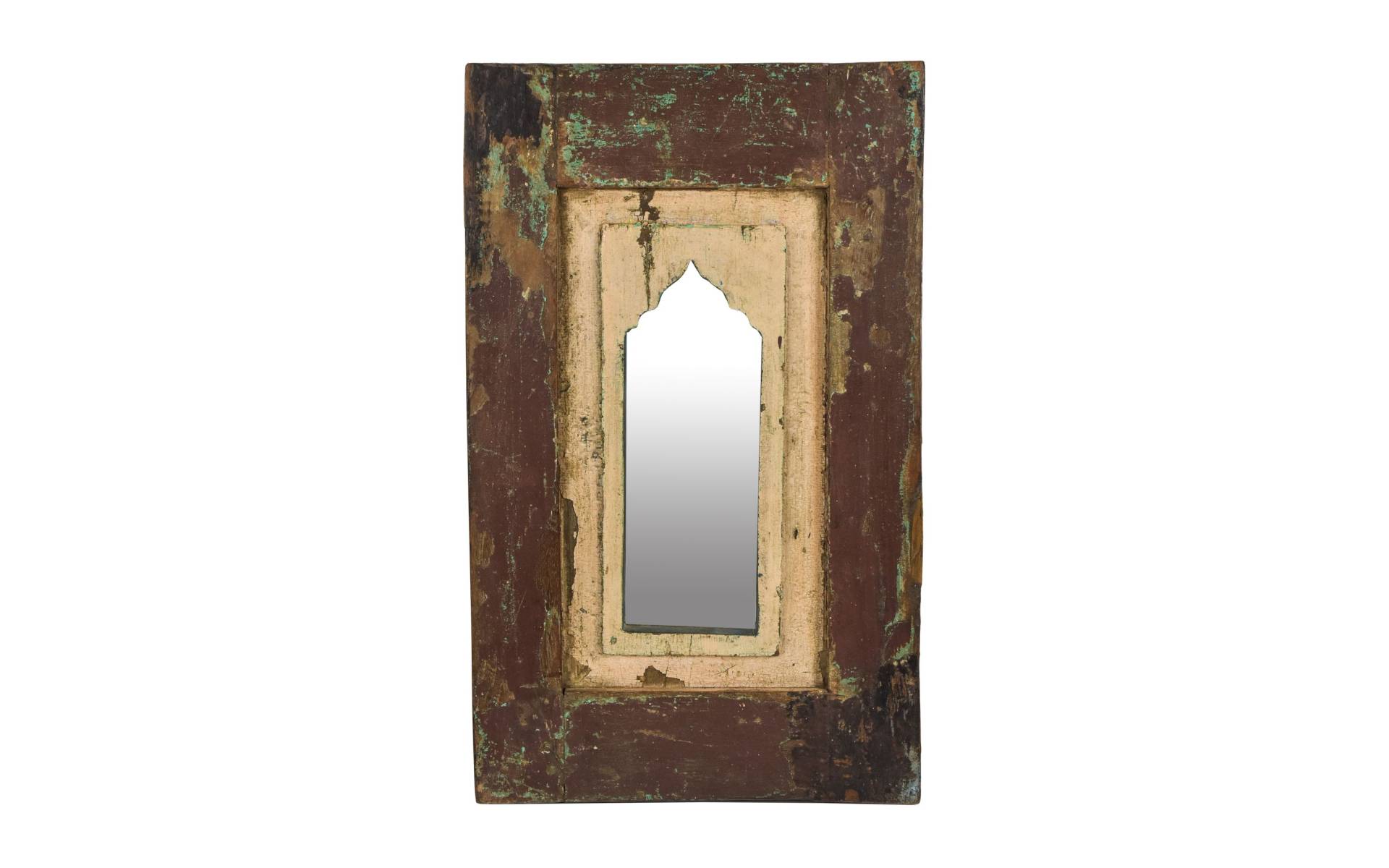 Zrkadlo v ráme z teakového dreva, 37x5x60cm