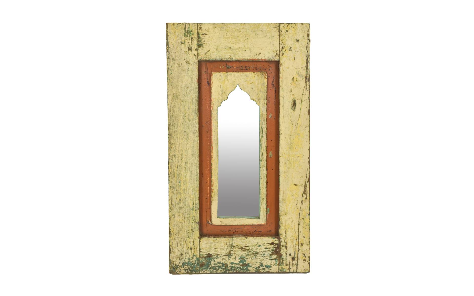 Zrkadlo v ráme z teakového dreva, 35x5x61cm