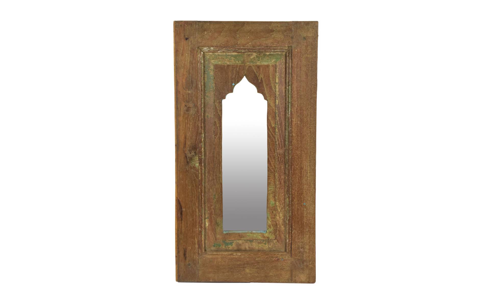 Zrkadlo v ráme z teakového dreva, 33x5x60cm