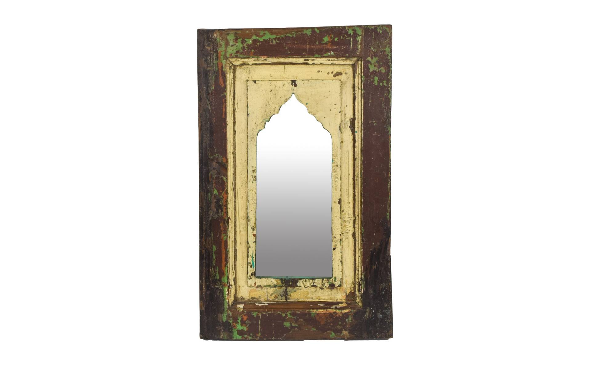 Zrkadlo v ráme z teakového dreva, 38x5x61cm
