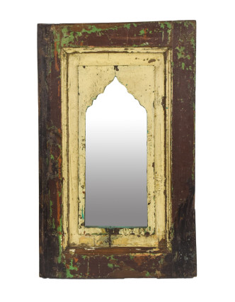 Zrkadlo v ráme z teakového dreva, 38x5x61cm