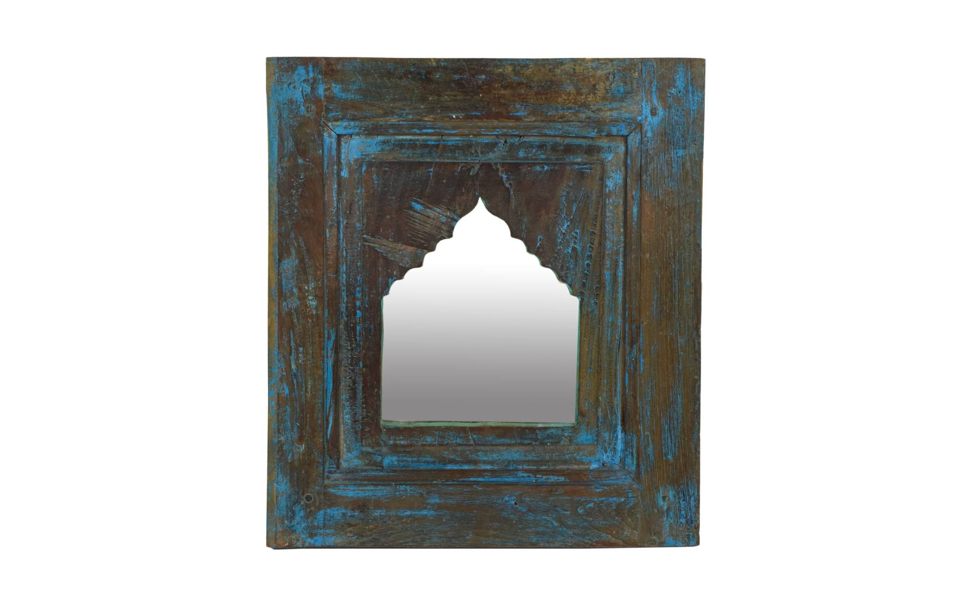 Zrkadlo v ráme z teakového dreva, 42x5x47, 5cm