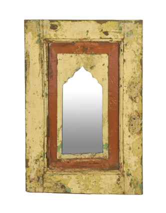Zrkadlo v ráme z teakového dreva, 35x3x52cm