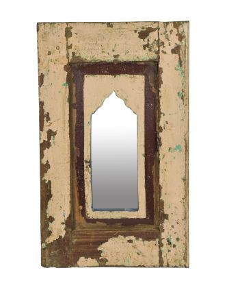 Zrkadlo v ráme z teakového dreva, 37x3x60cm