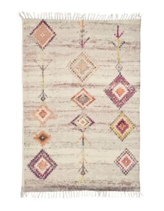 Koberec, ručne tkaný, bavlna, potlač, 125x188cm