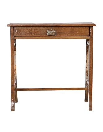 Písací stolík z teakového dreva, 68x44x66cm