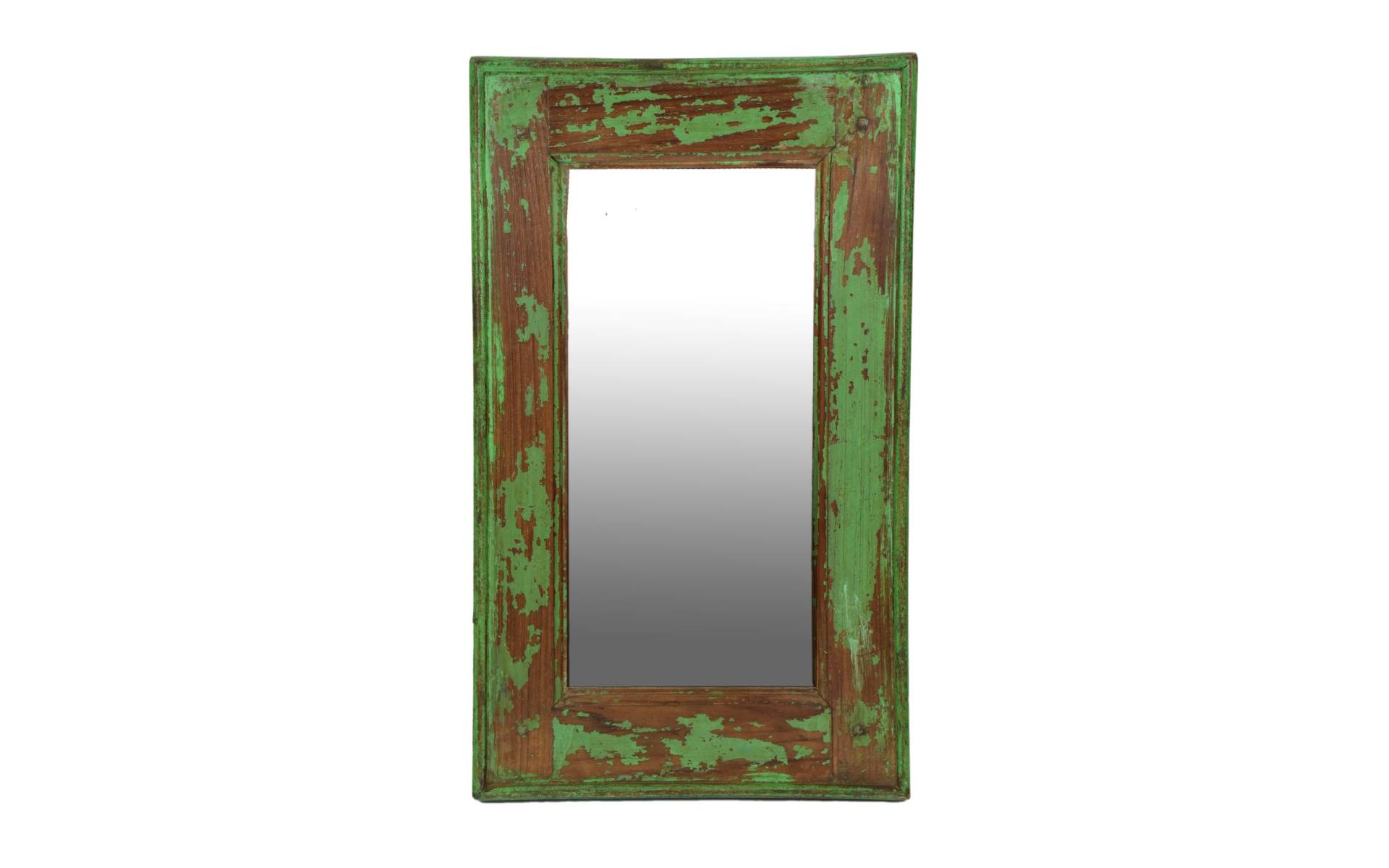 Zrkadlo v ráme z teakového dreva, 32,5x3x55cm
