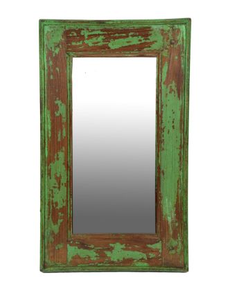 Zrkadlo v ráme z teakového dreva, 32,5x3x55cm