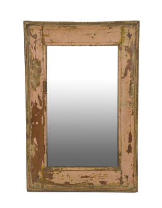Zrkadlo v ráme z teakového dreva, 39x3,5x55,5cm