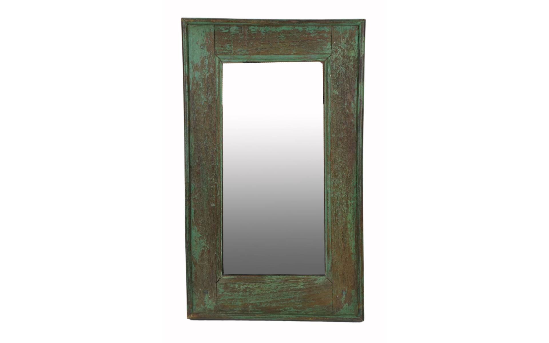 Zrkadlo v ráme z teakového dreva, 32,5x3x54cm