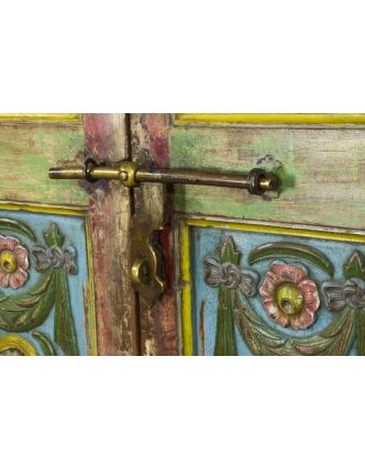 Starožitné dvere s rámom z Gujaratu, teakové drevo, 144x18x209cm
