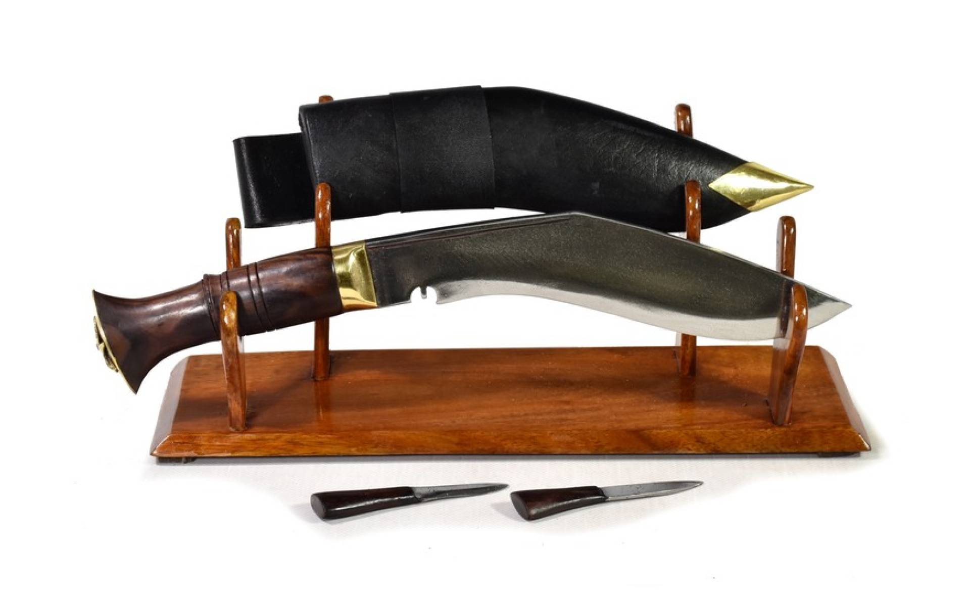Khukri nôž, "Nepal Police", 9", drevená rukoväť, nôž 36cm, čepeľ 23cm