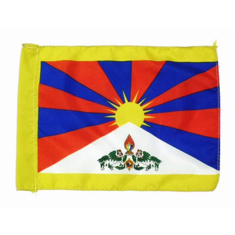 Vlajka Tibet, screen print, 30x20cm