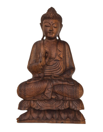Budha z dreva stromu Suar, 44x22x75cm