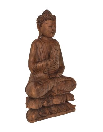 Budha z dreva stromu Suar, 43x18x73cm