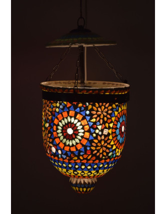 Lampa v orientálnom štýle, sklenená mozaika, ručné práce, 16x16x25cm