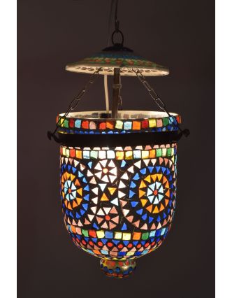 Lampa v orientálnom štýle, sklenená mozaika, ručná práca, 18x18x25cm