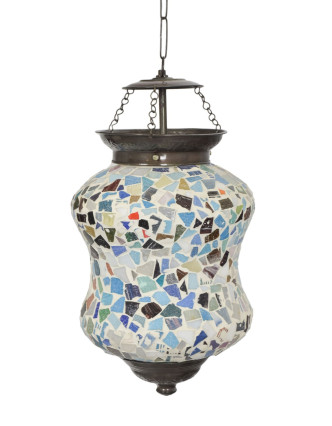 Lampa v orientálnom štýle, sklenená mozaika, ručná práca, 21x21x26cm