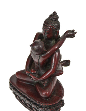 Budha Shakti, živica, červená, 12cm