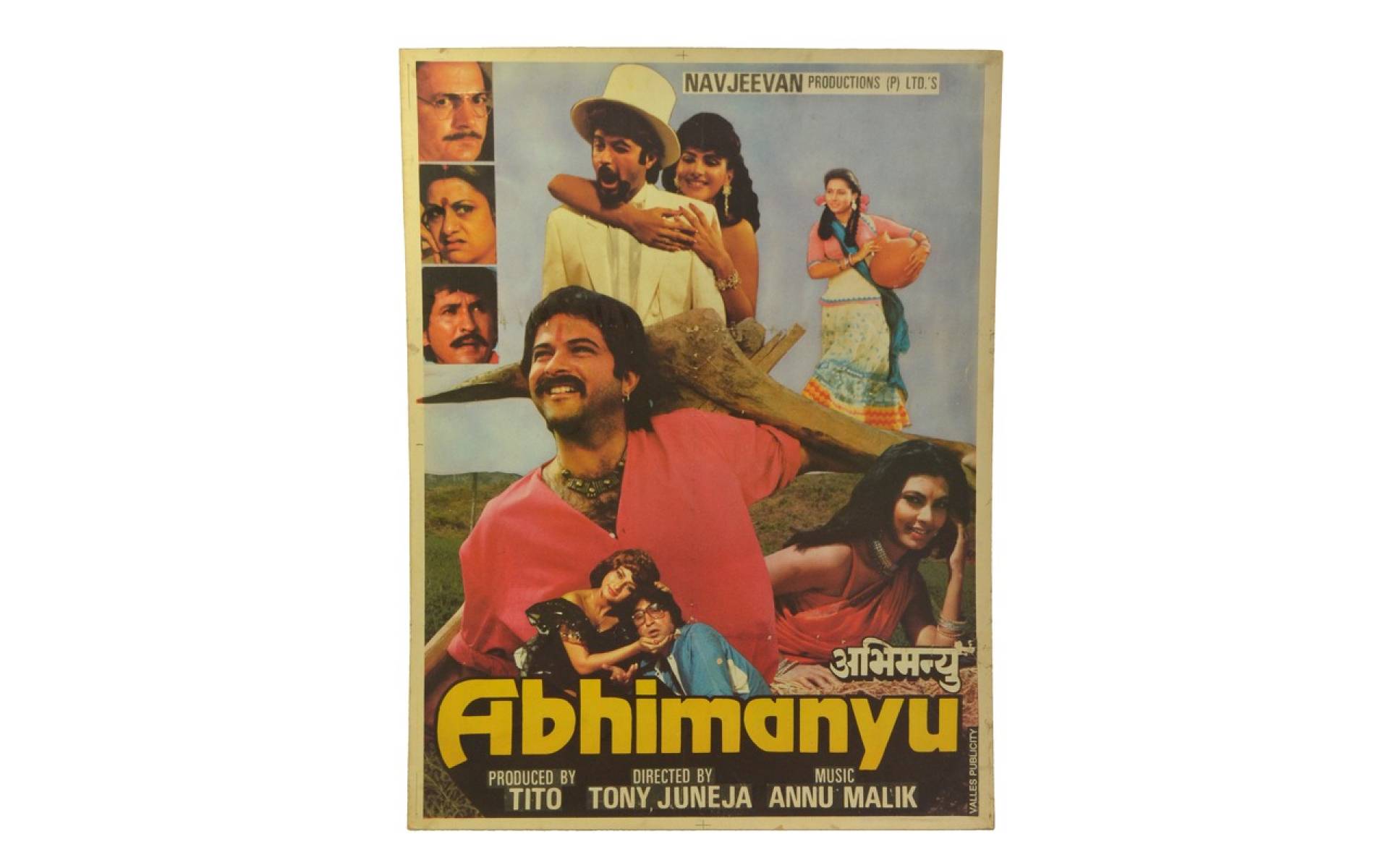 Filmový plagát Bollywood, Antik cca 98x75cm
