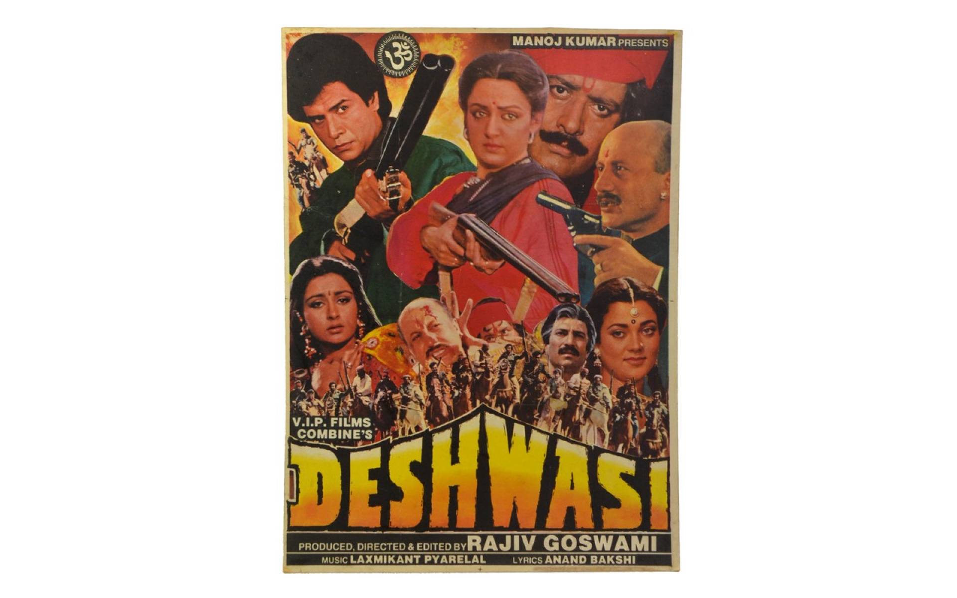 Antik plagát Bollywood, 98x75cm