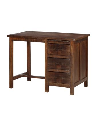 Písací stôl z teakového dreva, 102x59x76cm