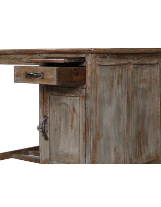 Písací stôl z teakového dreva, 94x65x77cm