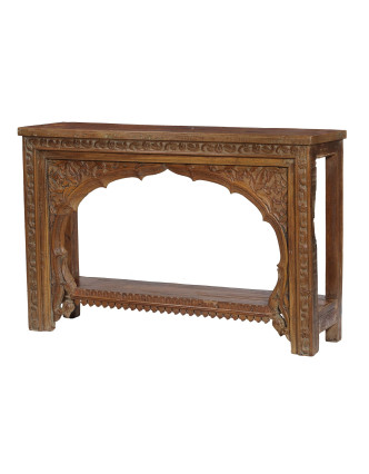 Konzolový stolík vyrobený zo starého portálu z teakového dreva, 151x43x99cm
