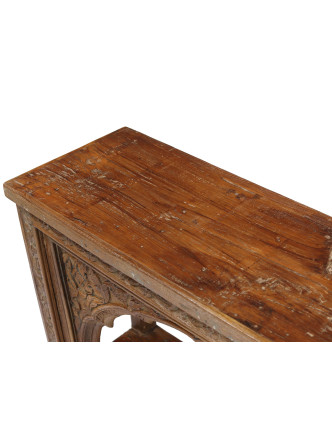 Konzolový stolík vyrobený zo starého portálu z teakového dreva, 151x43x99cm