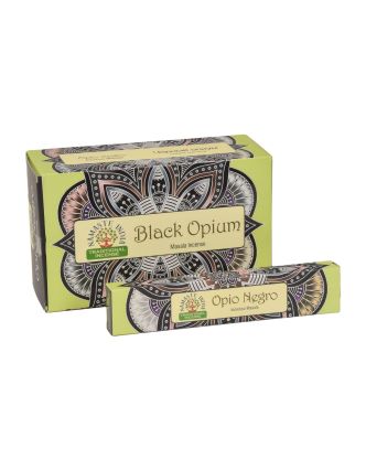 Vonné tyčinky, Black Opium, Namaste India, 23cm, 15g (Orkay)