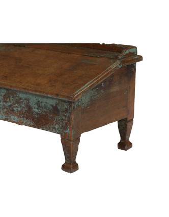 Starý kupecký stolík s odklápacou doskou, 60x40x38cm