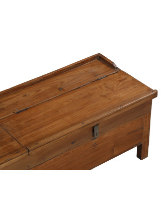 Starý kupecký stolík s odklápacou doskou, 140x45x42cm