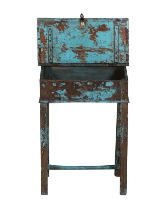 Starý kupecký stolík s odklápacou doskou, 56x40x78cm