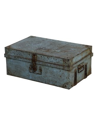 Plechový kufor, príručná batožina, 77x48x31cm