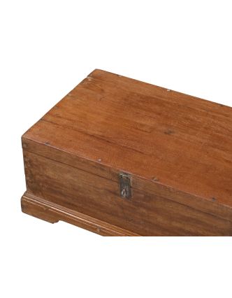 Starožitná truhla z teakového dreva, 54x34x21cm