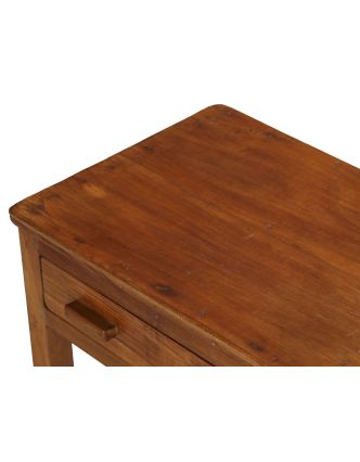 Starý kupecký stolík so zásuvkou, 61x44x76cm