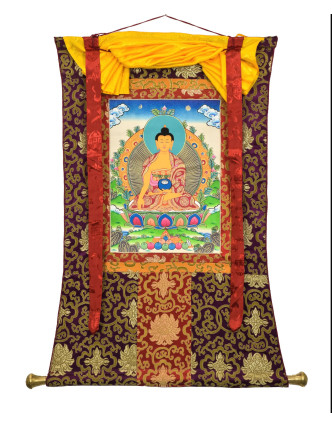 Thangka, Budha Šákjamúni, 70x85cm