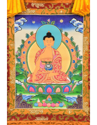 Thangka, Budha Šákjamúni, 70x85cm