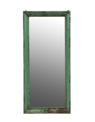 Zrkadlo v starom ráme z teakového dreva, 70x9x152cm