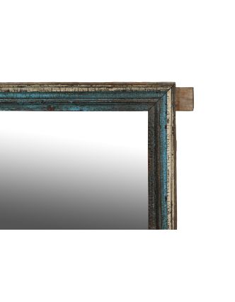 Zrkadlo v starom ráme z teakového dreva, 80x10x130cm