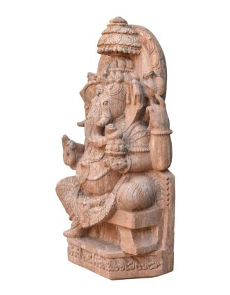 Pieskovcová socha z Orissi, Ganéš, 60x35x96cm